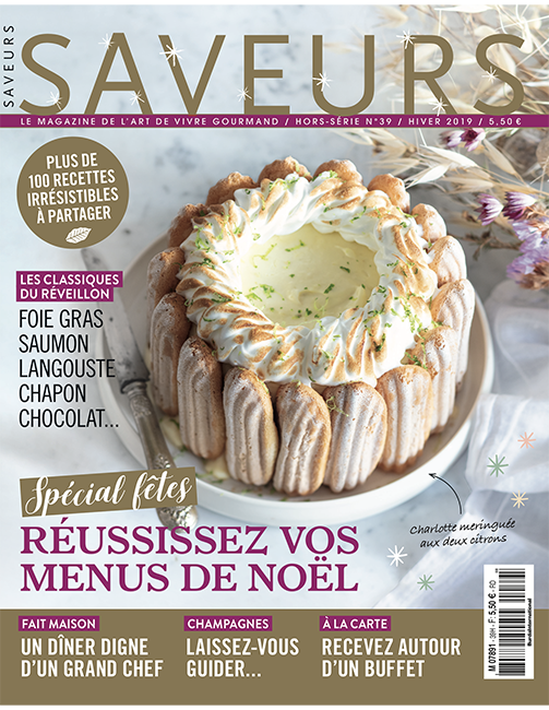 Couverture du magazine Saveurs HS n°39 - spécial fêtes 2019