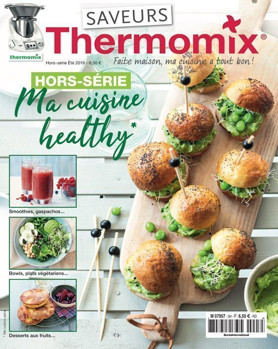 Couverture du magazine Saveurs Thermomix HS n°3 - cuisine healthy 2019