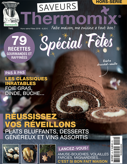 Couverture du magazine Saveurs Thermomix HS n°2 - spécial fêtes 2018