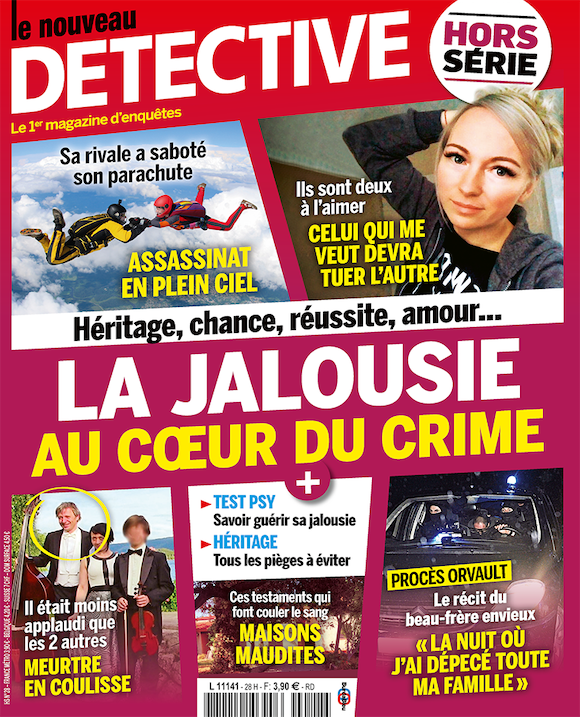 Couverture du magazine La jalousie au coeur du crime