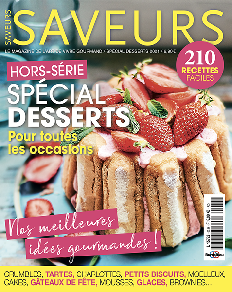 Couverture du magazine Saveurs HS spécial desserts 2020
