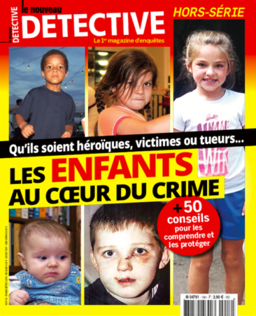 Couverture du magazine Les enfants au coeur du crime