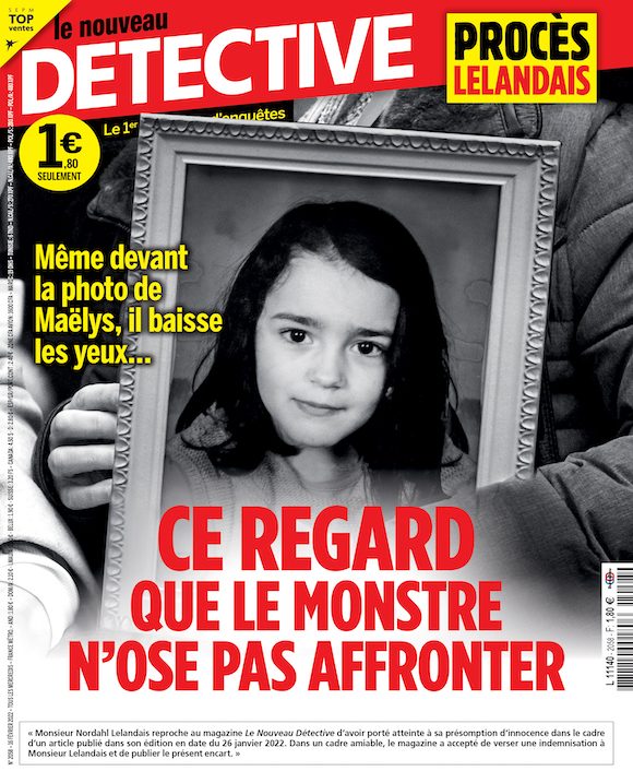 Couverture du magazine Le Nouveau Détective n°2058
