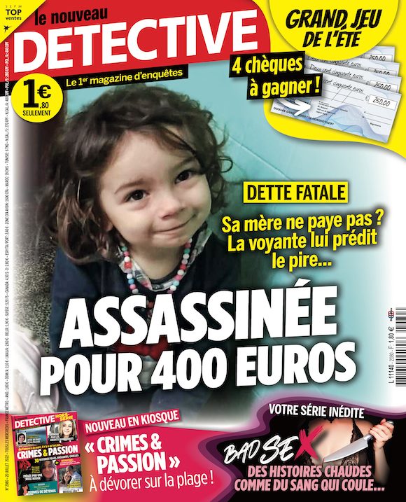 Couverture du magazine Le Nouveau Détective n°2080