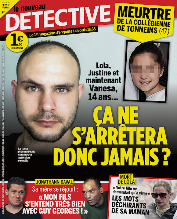 Couverture du magazine Le Nouveau Détective n°2098