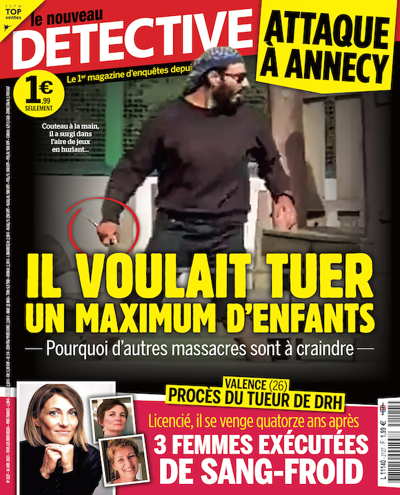 Couverture du magazine Le Nouveau Détective n°2127